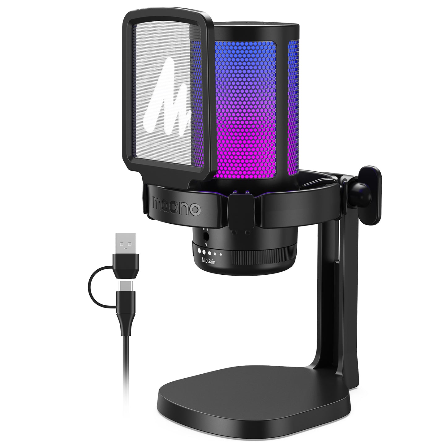 DGM2 Condenser USB RGB Microphone