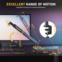 MAONO BA92 Low Profile Microphone Boom Arm