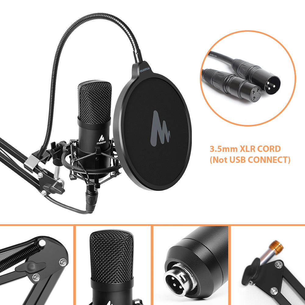 MAONO A03Pro XLR Cardioid Condenser Studio Microphone