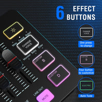 FIFINE AmpliGame SC3 – RGB Gaming Audio Mixer with XLR Microphone Interface