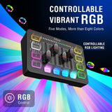 FIFINE AmpliGame SC3 – RGB Gaming Audio Mixer with XLR Microphone Interface