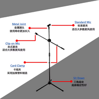 Adjustable Studio Microphone Stand for Professional Recording