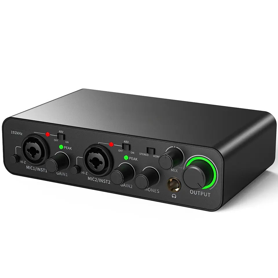 Maono PS22 Audio Interface for Recording, Music Production, Guitar