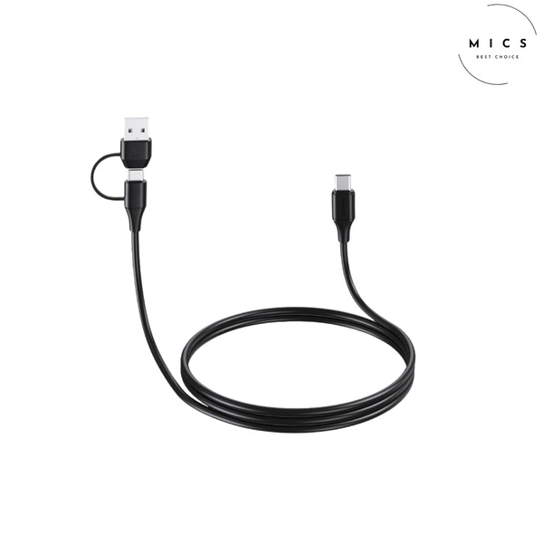 USB-C to USB-C/A Cable