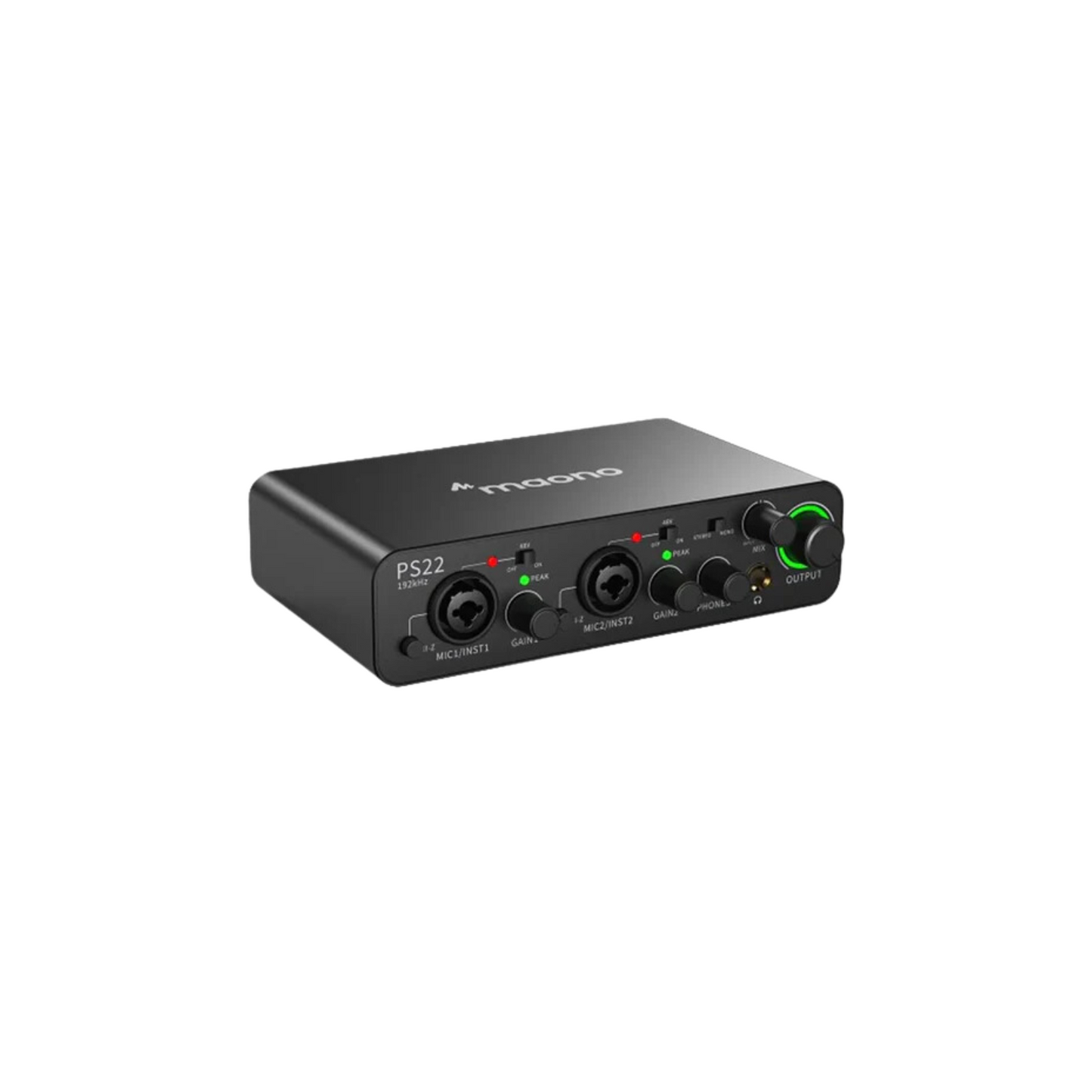 Maono PS22 Audio Interface for Recording, Music Production, Guitar