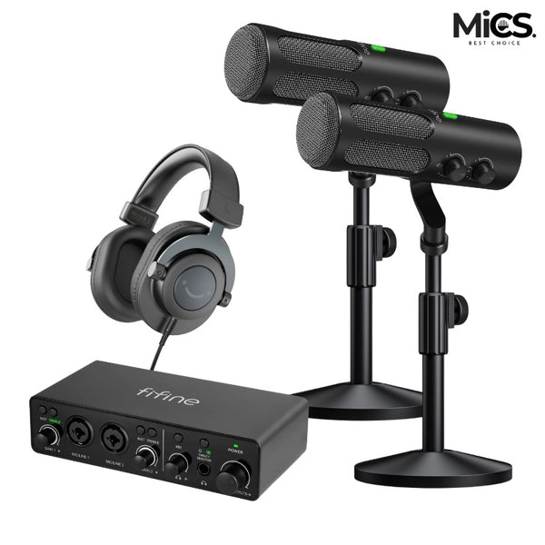 AmpliTank Ampli3 Audio Interface 2 XLR & 1/4 + 4 More Bundle