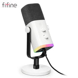 FIFINE AMPLIGAME AM8 RGB USB/XLR Dynamic Microphone