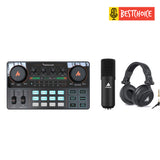 Maono AU-A03 Podcasting Microphone + AU-AM200 + AU-MH601 (Combo)